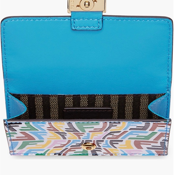 NIB RARE FENDI x Sara Coleman Limited Edition FF Fish Eye Card Case. - Picture 5 of 9